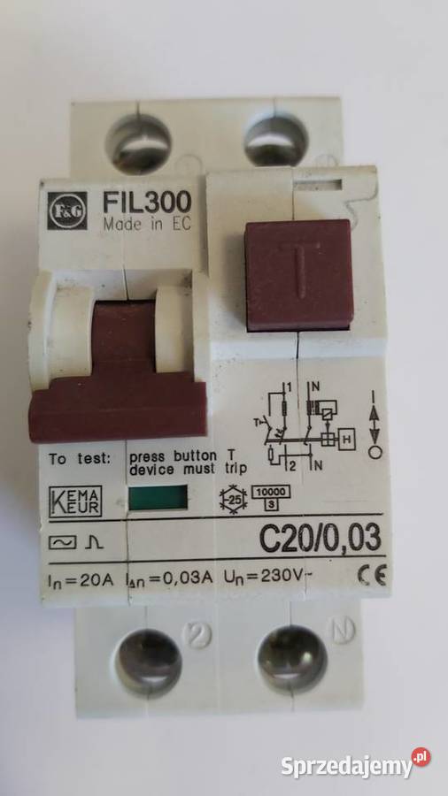 Wyłącznik różnicowonadprądowy FIL300 C20003 30mA
