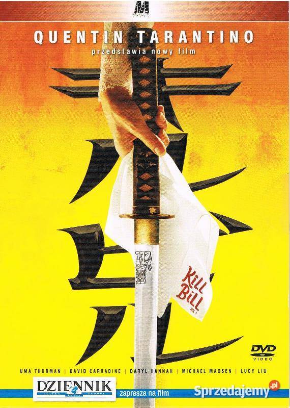 Kill Bill DVD Uma Thurman David Carradine Lucy z gazety Łódź