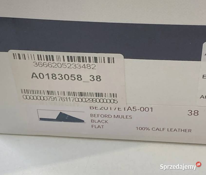 Oryginalne klapki Givenchy Bedford Mules rozmiar skóra mazowieckie Warszawa