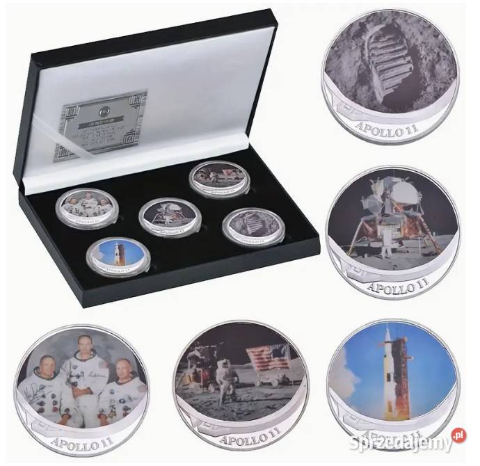 Kolekcjonerski zestaw monet medali pamiątka z Warszawa