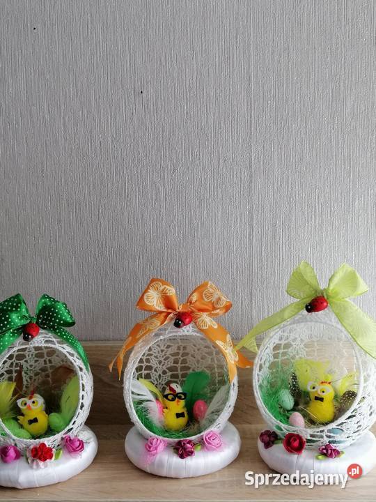 Stroik świąteczny wielkanocny wykonany Katowice