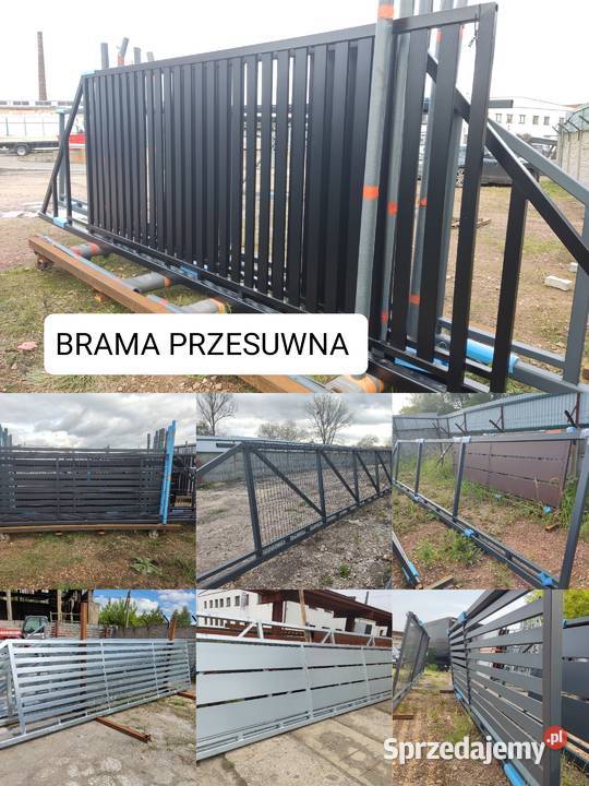 Brama przesuwna ocynkowana ogniowo tani metal Rzeszów