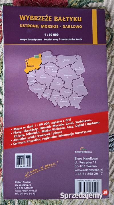 Wybrzeże Bałtyku Ustronie Morskie Darłowo 1 50 Mapy i przewodniki