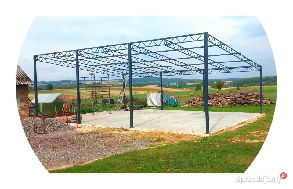 Wiatakonstrukcja stalowa garaż hala Stryjów