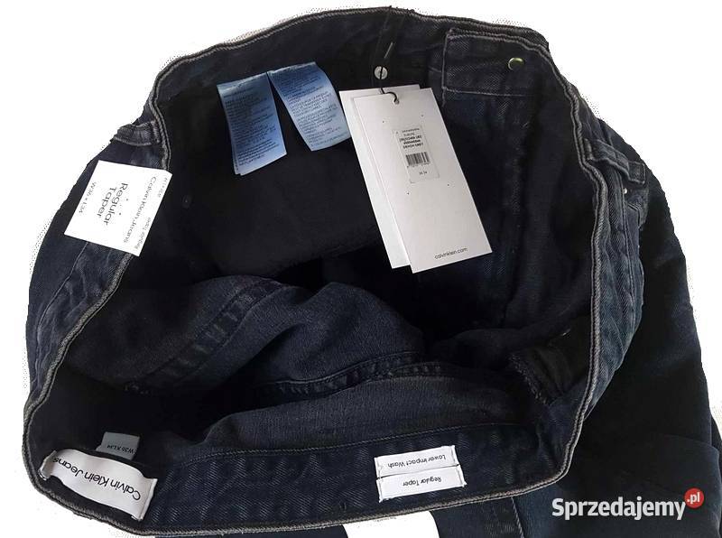 Męskie jeansy Calvin Klein Jeans Regular Taper Calvin Klein sprzedam