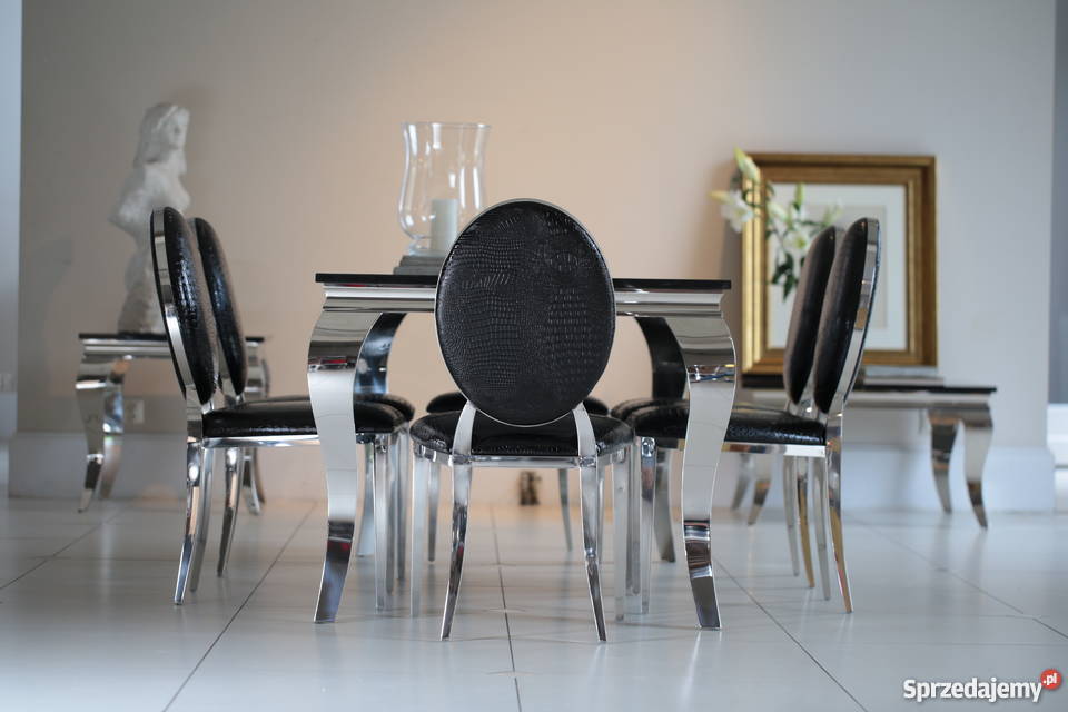 Stół Ludwik 240 blat kamień stół glamour meble 240cm