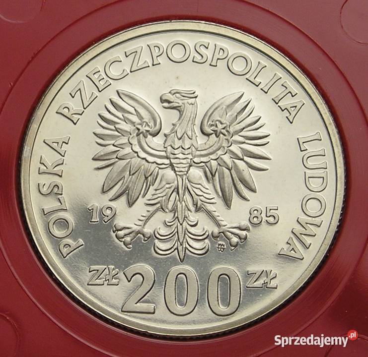 POLSKA 200 ZŁOTYCH 1985 POMNIK CZMP STAN 12 Łódź