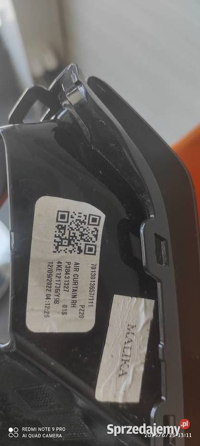 Kratka Zderzaka Prawa 4KE121736 BRILLIANTSCHWARZ Częstochowa sprzedam