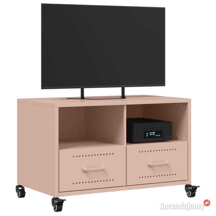 Szafka RTV różowa 68x39x435 stal WM846699 Warszawa sprzedam