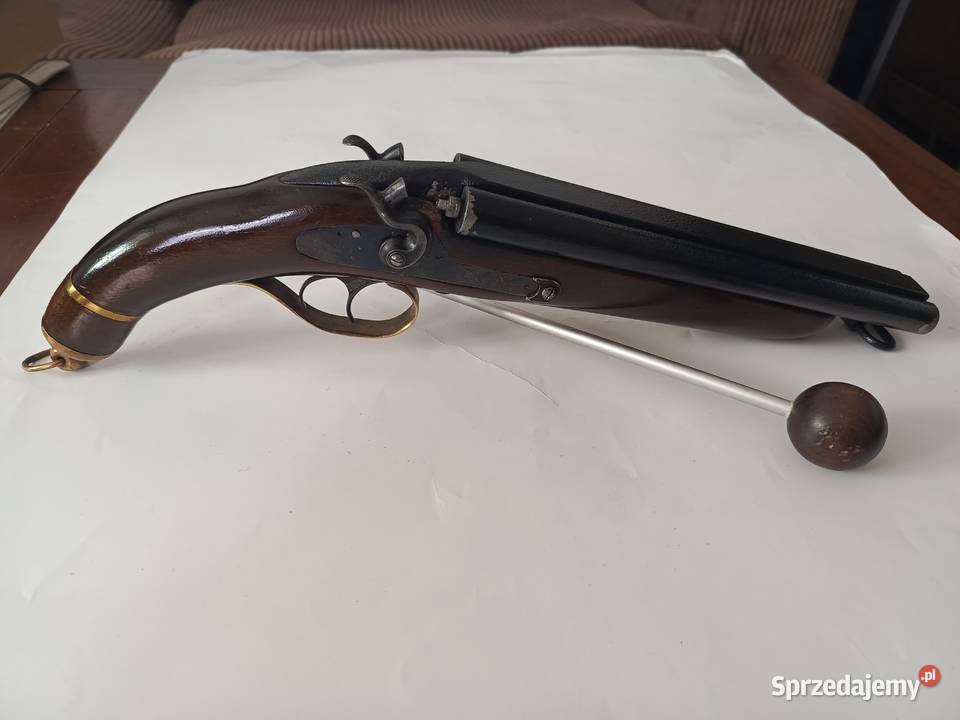 pistolet dwulufowy czarnoprochowy kal 44 mazowieckie Warszawa