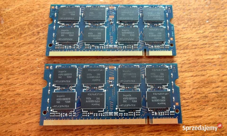Pamięci DDR2 4gb 2x2gb do laptopa Pozostałe zachodniopomorskie