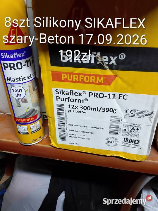 Silikony SIKAFLEX Koloru szary beton Ostrów Wielkopolski