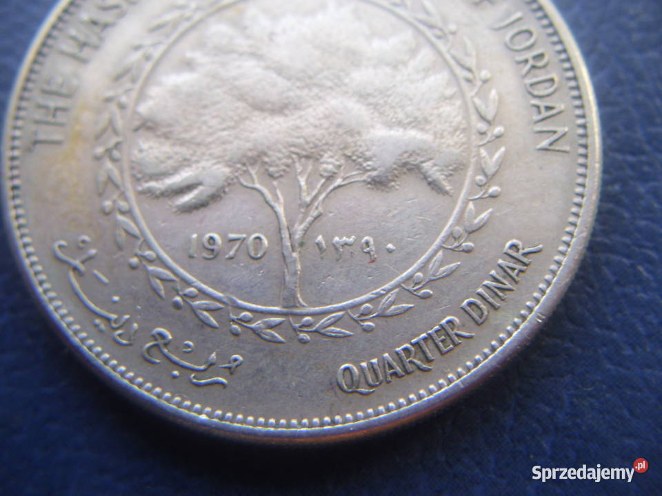 Stare monety 14 dinero 1970 Jordania