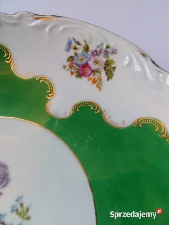duży talerz porcelana vintage Kahla śląskie Częstochowa