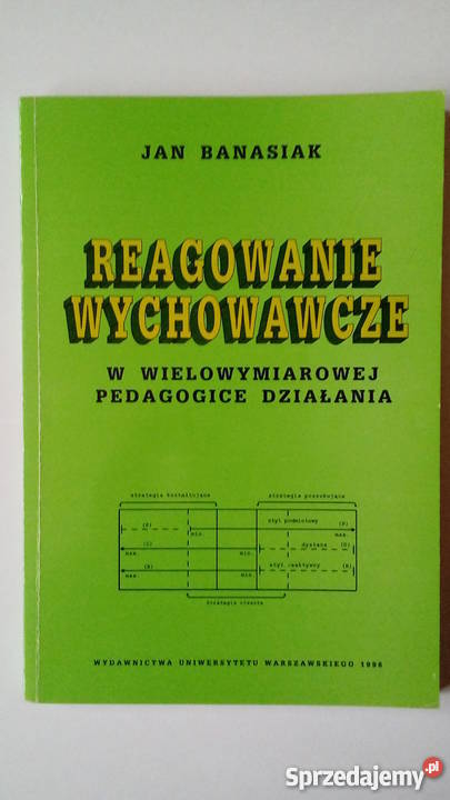 Reagowanie wychowawcze Rok wydania 1996 Warszawa