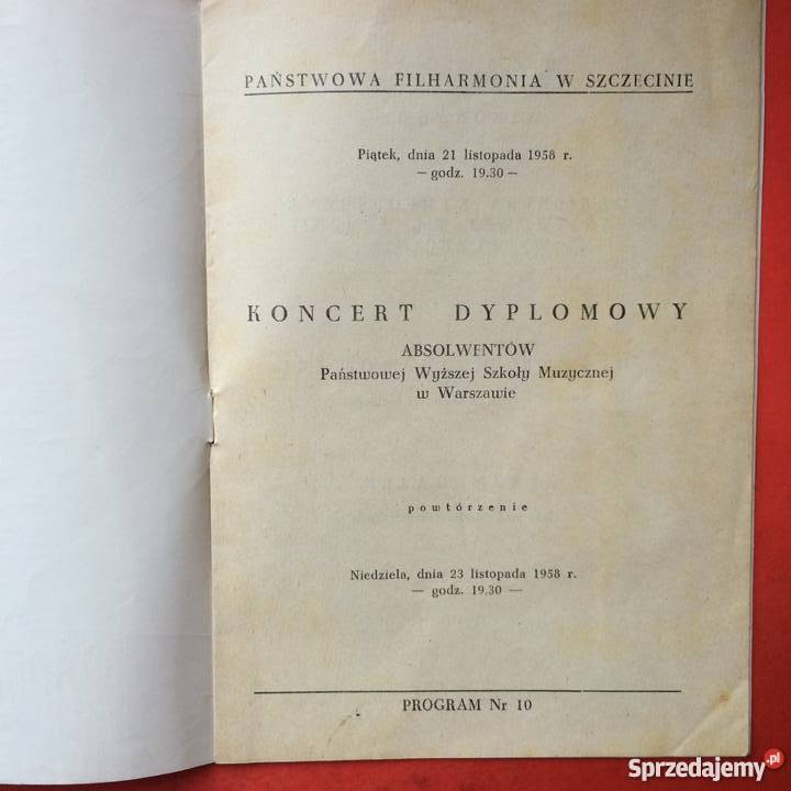 759 Programy Filharmonii w Szczecinie Szczecin