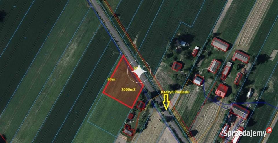 Działka z warunkami zabudowy 2000 m Brzostówiec