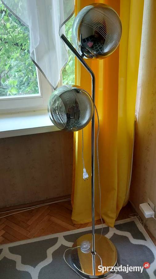 Lampa podłogowa MILA srebrna do salonu sypialni Warszawa