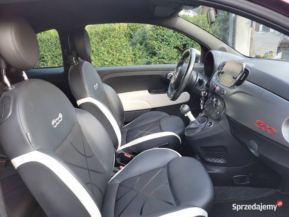 Fiat 500 S 12 czarny sufit mały przebieg Rok produkcji 2016 Warszawa