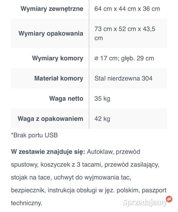 Autoklaw Lafomed Pozostałe Tczew