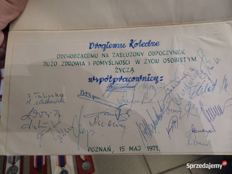 Zestaw Odznaczeń Frontowca i potem Milicji Poznań sprzedam