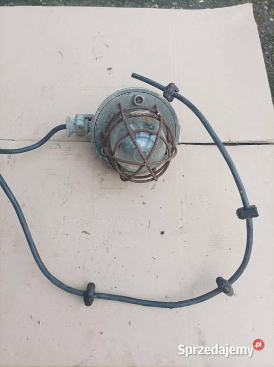 Lampa latarnia fabryczna antyk Sterdyń