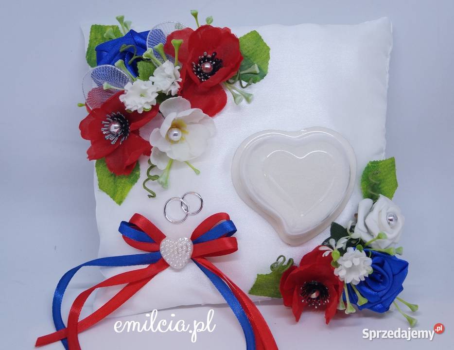 Poduszka Na OBRĄCZKi OZDOBA ŚLUB Wesele Zielona Góra
