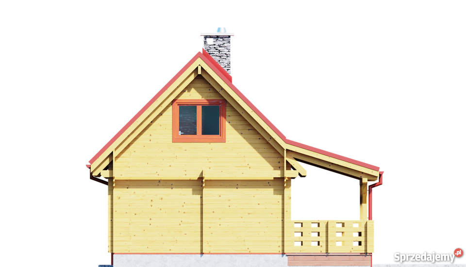 DREWNIANY DOMEK LETNISKOWY ALICJA II 62 35 M2 Mrągowo
