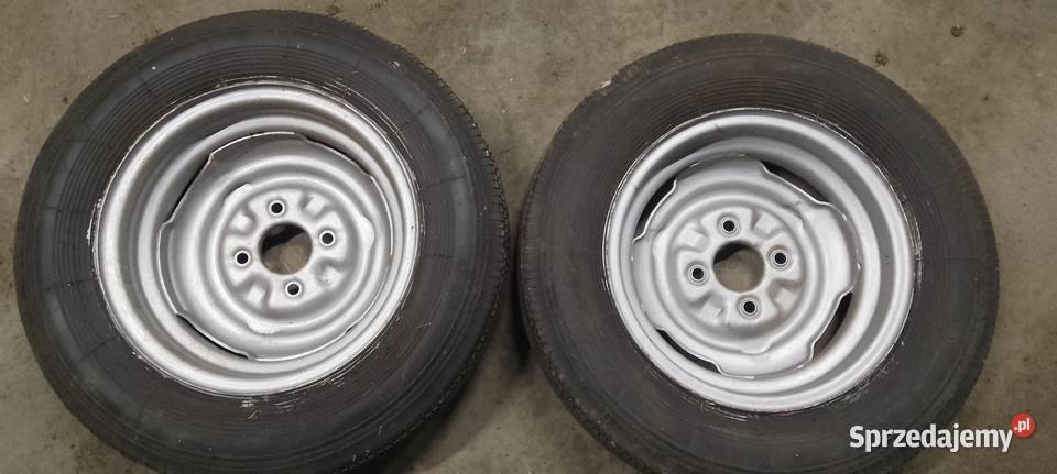 Felgi stalowe z oponami 13 4x108 do przyczepki Augustów