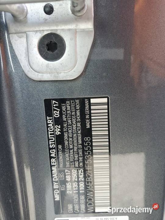 2017 MERCEDESBENZ C 43 4MATIC AMG uszkodzony śląskie Częstochowa