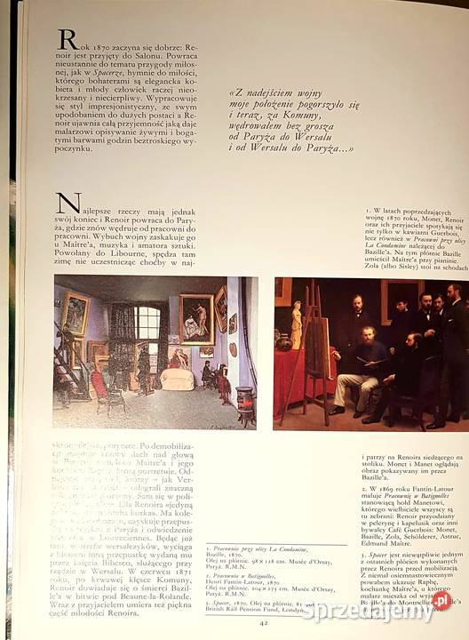 RENOIR Sophie Monneret stan NOWY Rok wydania 1991 Łódź