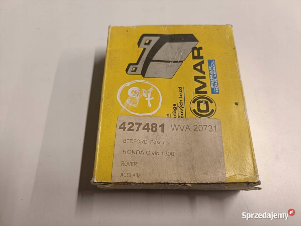 KLOCKI HAMULCOWE Honda Civic II 1300 TYLNE tył