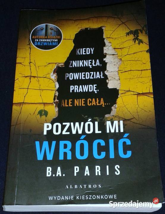 Pozwól mi wrócić BA Paris