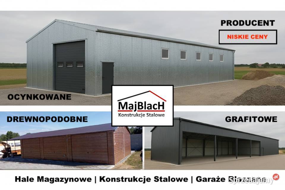 A171Konstrukcja Stalowa Magazyn Hala Stalowa 217zł/m2 świętokrzyskie Jędrzejów