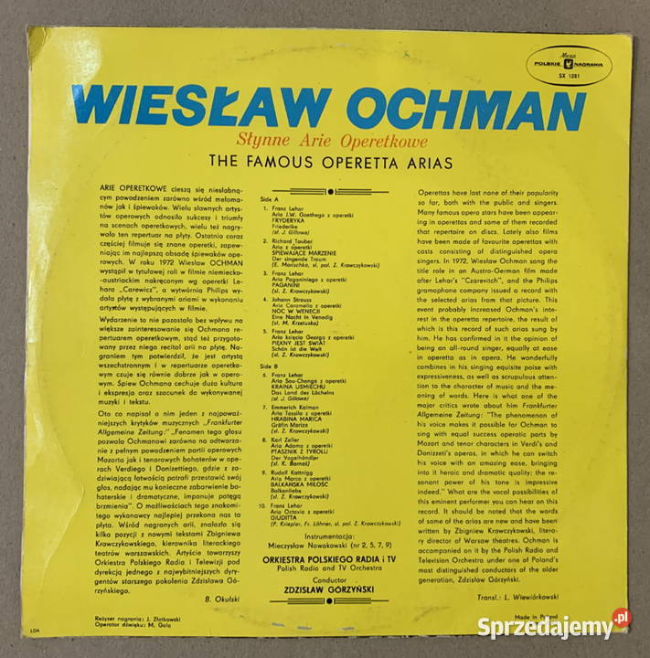 Wiesław Ochman Słynne Arie Operetkowe 10 klasyczna Muzyka Stalowa Wola