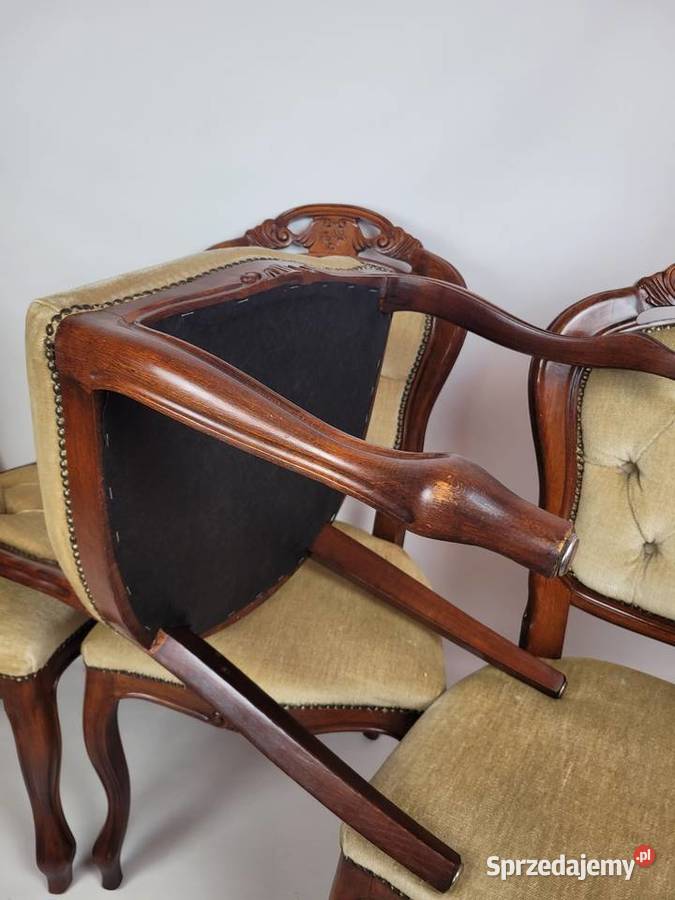 Komplet krzeseł barokowych 4 sztuki Krzesła sprzedam