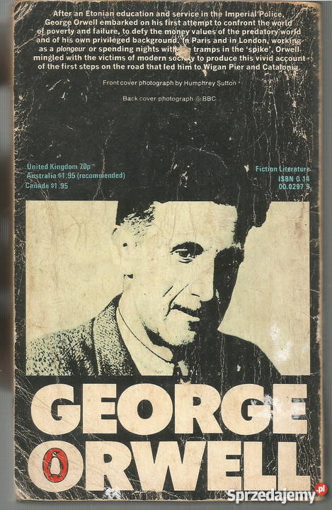 Down and Out in Paris and London George Orwell historyczne sprzedam