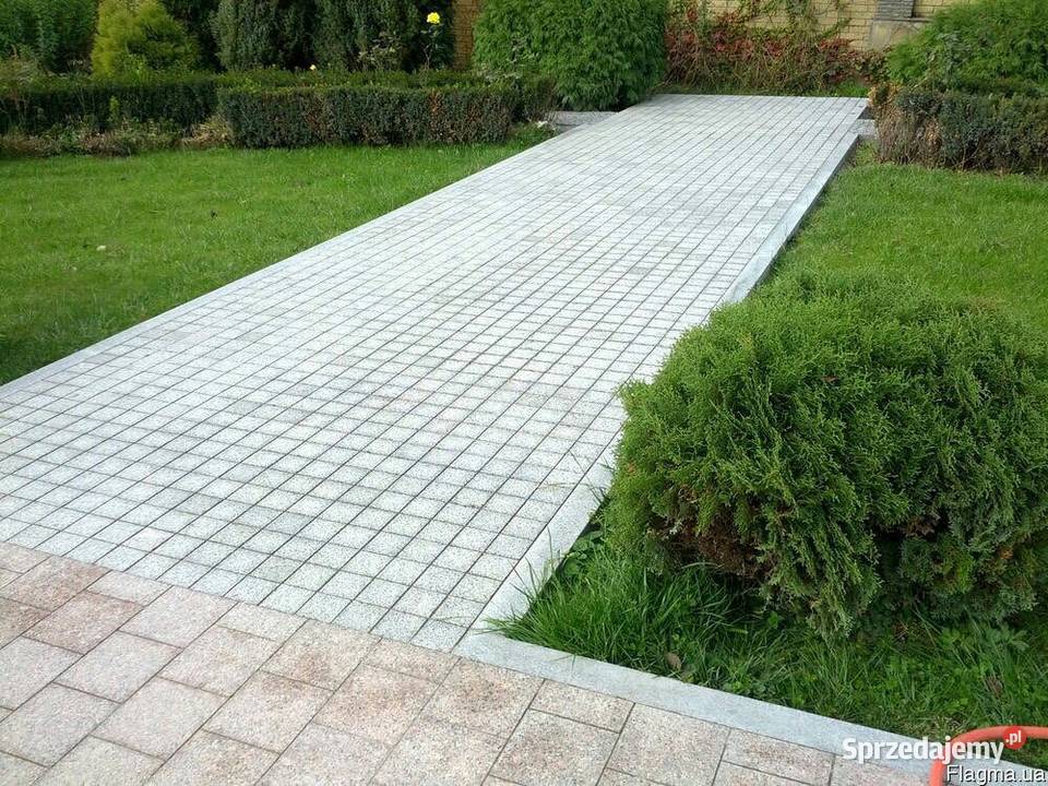 MEGA WYPRZEDAŻ CZERWONA kostka granitowa cięta Marki