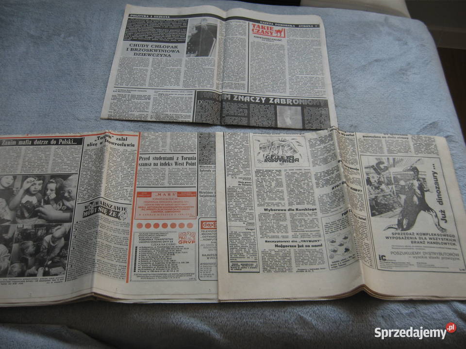 Stare gazety Trybuna i Gazeta pomorska z 1991r Olsztyn