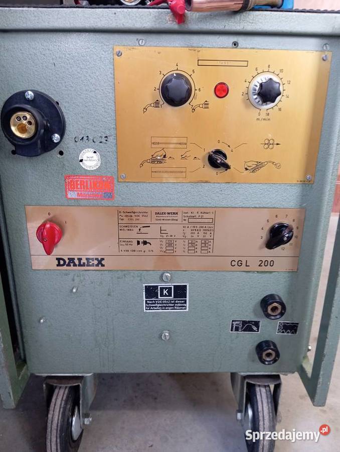 Migomat Niemiecki Dalex 200A i 250A uzw Bychawa