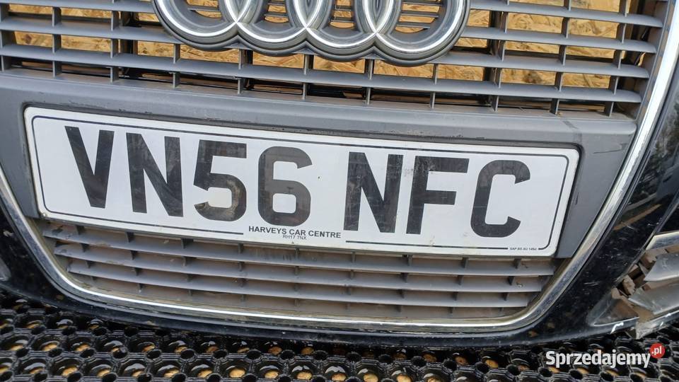 AUDI A6 C6 ZDERZAK PRZÓD GRILL HALOGEN LY9W Zbierkowo