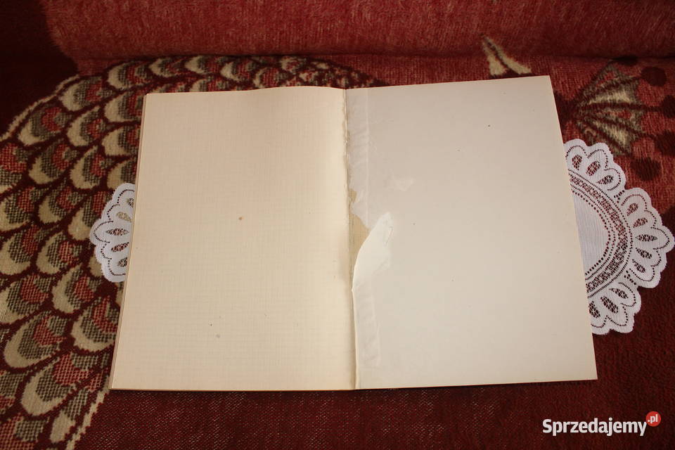 Książka kancelaryjna w kratkę PRL Chorzów sprzedam