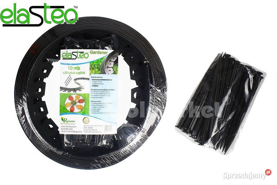 Obrzeże trawnikowe elastyczne czarne Elasteo