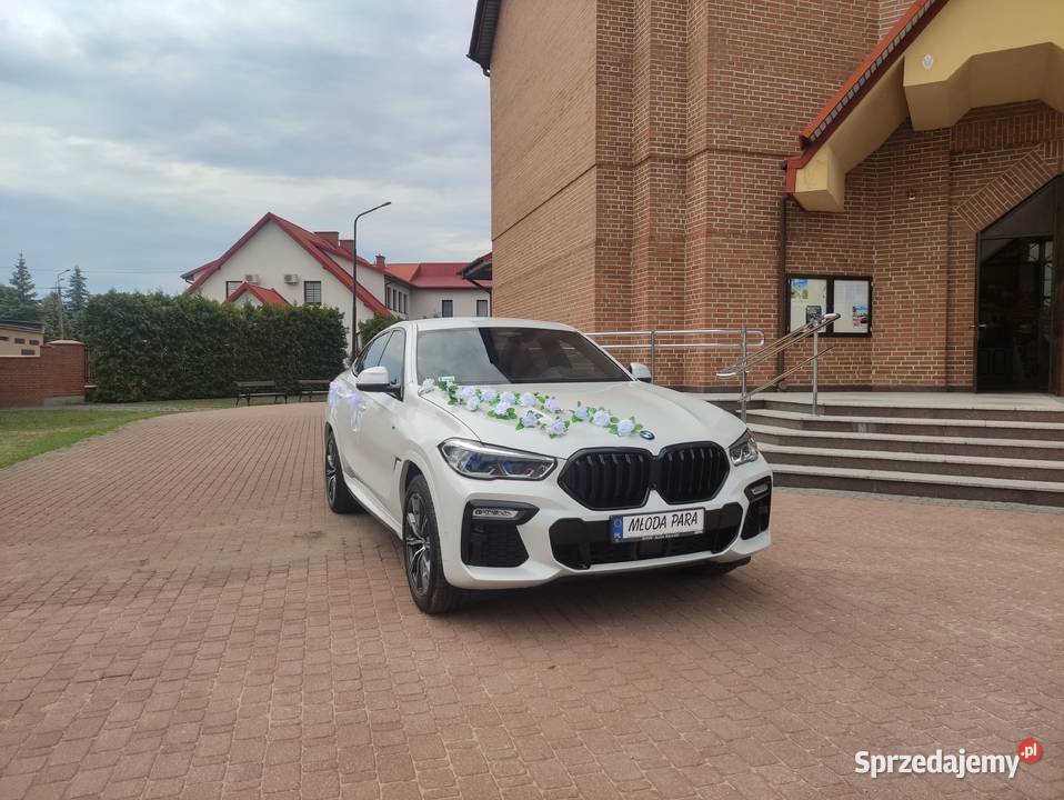 BMW X6 BIAŁE DO ŚLUBU WYNAJEM ostatnie Terminy Ostrów Mazowiecka