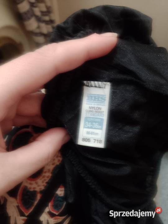 36S Czarna półhalka halka w paski z Londynu Kraków sprzedam