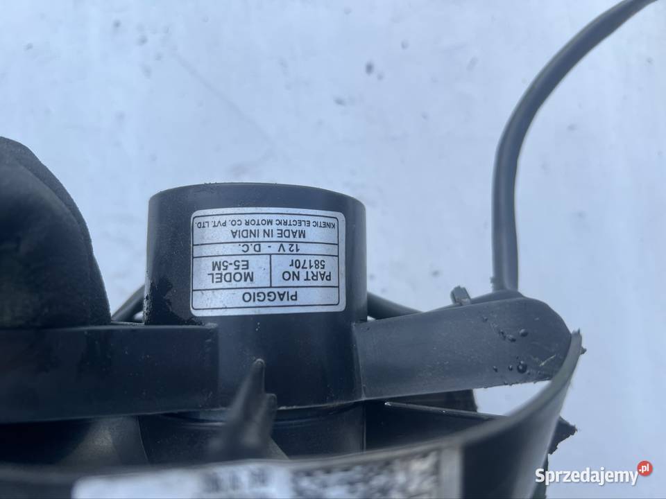 Wentylator chłodnicy Piaggio Beverly 400 hpe 22r wielkopolskie Ostrów Wielkopolski sprzedam