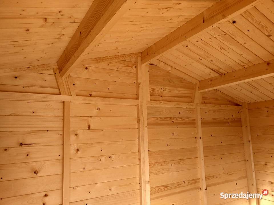 Domek drewniany ogrodowy 6x4m altana letniskowy śląskie Rybarzowice