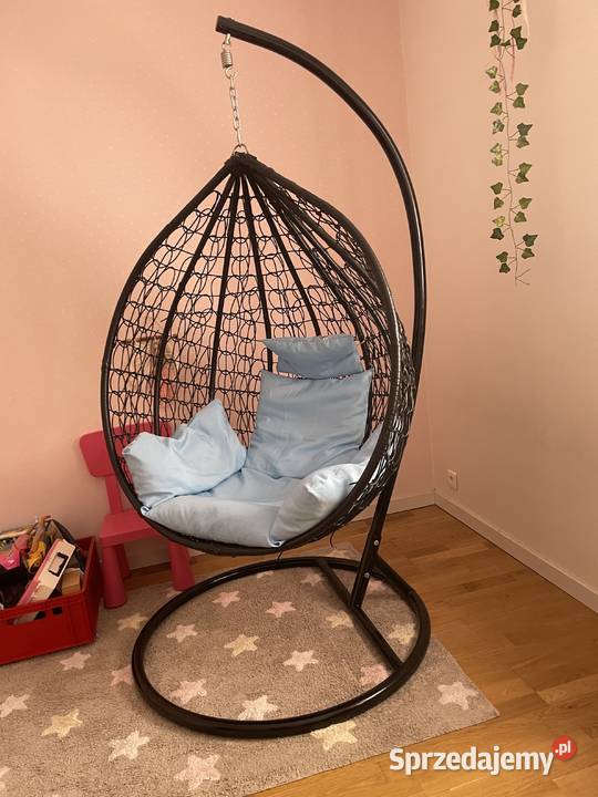 Używany FOTEL WISZĄCY KOKON BAHAMA Z PODUSZKAMI metal