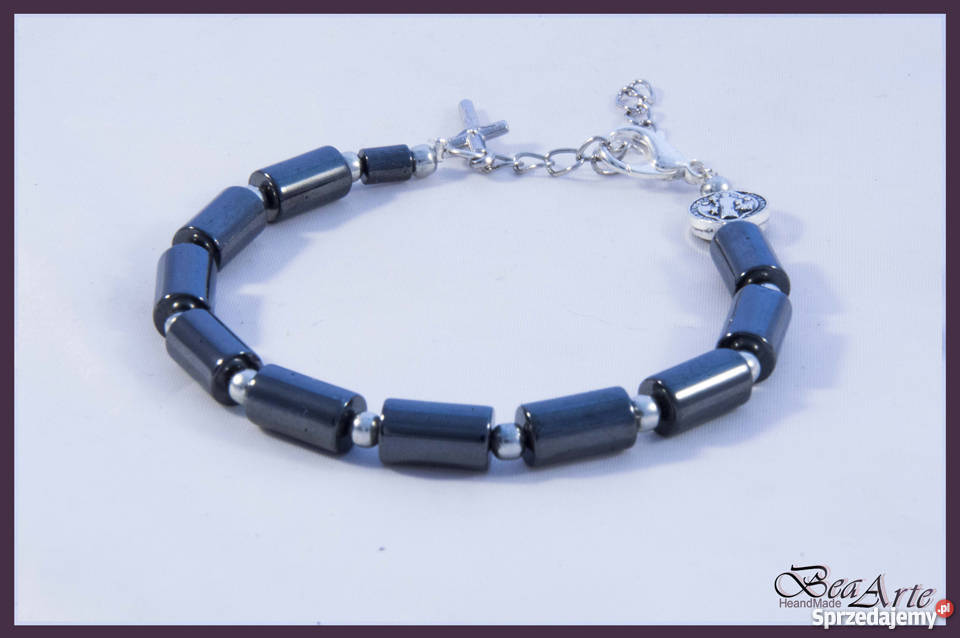 Różaniec dziesiątka bransoletka męska hematyt Biżuteria dla Panów Łysa Góra sprzedam