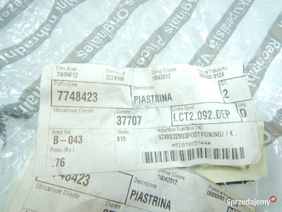 PŁYTKA MOCOWANIA RESORA TYŁ FIAT FIORINO STRADA osobowe